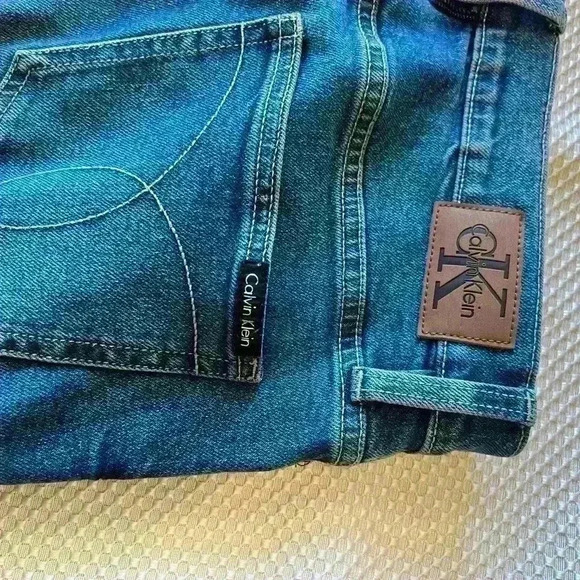 ✨CK classic blue jeans cut hem - Picture 3 of 7